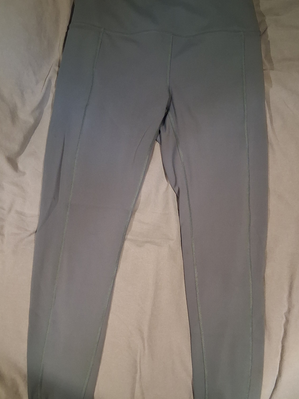 Spyder Women's Gray-Green High-Waist Leggings Pockets